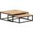 vidaXL Wooden Nesting Table 68x70cm 2pcs