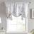 Laura Ashley Cotton Pole Top Valance Stylish Lightweight Window Treatment 50 x 25 in