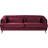 Beliani Burgundy Sletta 3 Seater Sofa 3 Seater