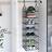 vidaXL Hanging Closet Organiser with 7 Shelves Clothes Rack