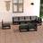 vidaXL Solid Pinewood Garden Outdoor Lounge Set