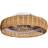 Kilimanjaro LED-loftventilator, CCT, rattan