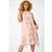 Roman Curve Floral Hanky Hem Chiffon Dress
