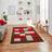 Think Rugs BRK04 Modern Hand Brown, Red cm