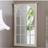 Melody Maison Large Cream Window Style Lyon Wall Mirror