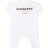 Burberry Baby Logo cotton onesie white