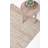 Homescapes Madras Leather Hemp Rug Natural, Beige