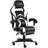GTForce GTFORCE Turbo Reclining Leather Sports Racing Chair White