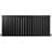 MonsterShop Designer Panel Radiators Matt Black 600mm 1400mm - Black