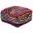 Homescapes Multi Coloured Folk Pouffe