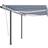 vidaXL Manual Retractable Awning with led 3.5x2.5