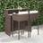 vidaXL brown Outdoor Bar Set