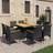vidaXL 9 Piece Garden Patio Dining Set, 1 Table incl. 8 Chairs
