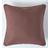 Homescapes Cotton Plain Chocolate Cushion Cover Brown