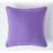 Homescapes Cotton Plain Cushion Cover Purple