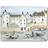 Cornish Harbour Set 6 Premium Place Mat White, Blue