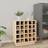 vidaXL Vinreol 55.5x34x61 cm Massivt Fyrretræ Barskab
