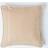 Homescapes Cotton Rajput Ribbed Cushion Cover Beige, Natural (60x60cm)