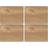Tops Oak Veneer 4 Place Mat Brown