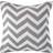 Homescapes Geometric Cotton Knitted Cushion Cover White, Grey (45x45cm)