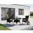 2 Rattan Garden Patio Dining Set