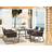 Beliani Modern Garden Patio Dining Set