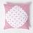 Homescapes Hearts Polka Polka Dots Cushion Cover Pink (45x45cm)