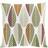 Arvidssons Textil Blader Kuddöverdrag Beige, Grön