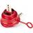 Feuerhand Hurricane Coloured Burner with Wick Ruby Red