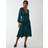 Blue Vanilla Wrap Front Midi Dress
