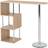 SECONIQUE Charisma Home Oak Effect Veneer/Chrome Bar Table 40x120cm