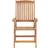Beliani Set of 6 Garden Chairs with Cushions Acacia Wood Off-White