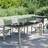 vidaXL Havebord 190x90x75 cm Hærdet Glas Og Polyrattan Grå
