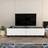 Decorotika Black Marble Effect/White TV Bench 150x38cm
