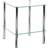 HAKU Möbel End Chrome Metal Tempered Glass 39 cm x 47 cm x 39 cm Coffee Table