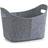Zeller Microfiber Grey 37 x 28 x 25 cm Basket 25cm