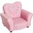 Homcom Kindersessel Prinzessin rosa LxBxH Kindersofa Minisessel Herzform