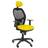P&C Ergonomic Yellow with Headrest Office Chair
