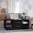 vidaXL svart massiv furu Soffbord