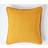 Homescapes Cotton Rajput Ribbed Mustard Cushion Cover Yellow (45x45cm)