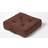 Homescapes Chocolate Rajput Ribbed Cotton Chair Cushions Brown