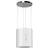 Klarstein island hood Ã35cm recirculation 558 mÂ³/h, Transparent, White