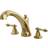 Kingston Brass KS4322AL Metropolitan Roman Tub Faucet Polished Brushed Nickel