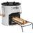 vidaXL Camping Wood Stove Silver 45x25x26 cm Steel