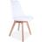 White 4x SL Modern Kitchen Chair