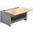 HMD Sliding Top Grey/Natural Coffee Table 47x85cm