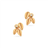 Scrouples Earrings - Gold/Transparent