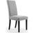 Shankar Of Randall Stud Detail Linen Kitchen Chair