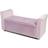 Humza Amani Pink Emma Velvet Storage Bench