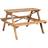 vidaXL Picnicbord 115 x 115 x 81 cm Bambus